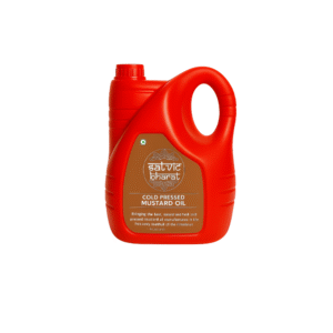 Satvic Bharat Cold Pressed Yellow Mustard Oil - 5 Ltr